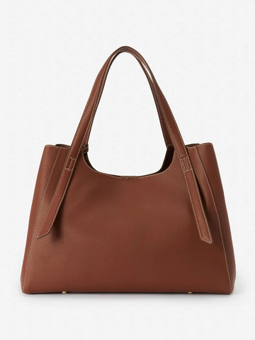 Brown Genuine Leather Tote Bags for Women