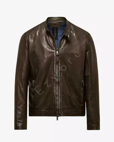 Brown Leather Jacket For Men