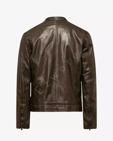 Brown Leather Jacket For Men