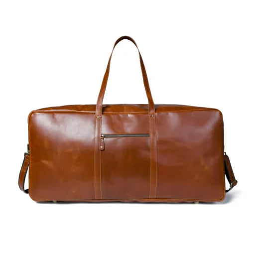 Buffalo Brown Leather Tennis Duffle Bag
