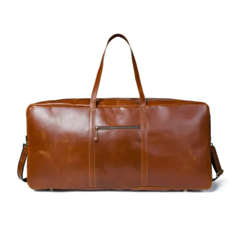 Buffalo Brown Leather Tennis Duffle Bag