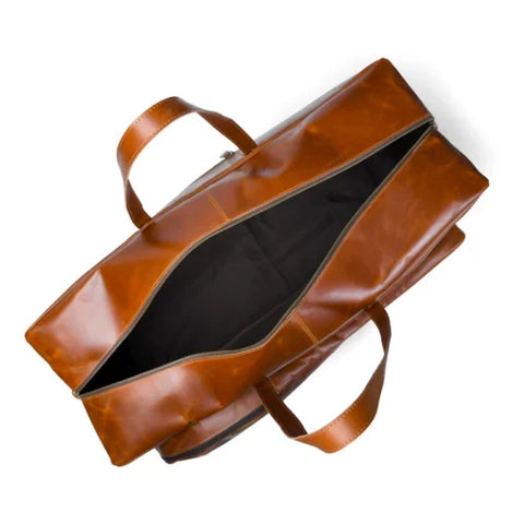 Buffalo Brown Leather Tennis Duffle Bag