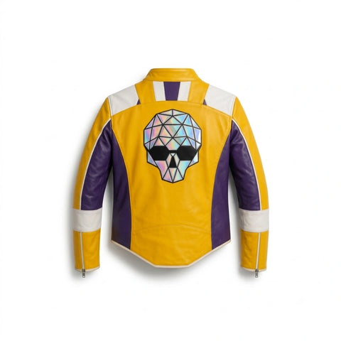 Dead As Disco Charlie Disco Yellow Leather Jacket
