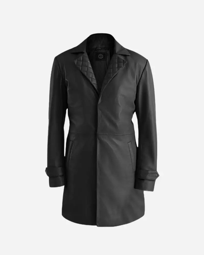 Classmith Black Leather Coat