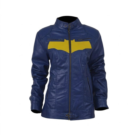Comic Batgirl Motorcycle Costume Jacket