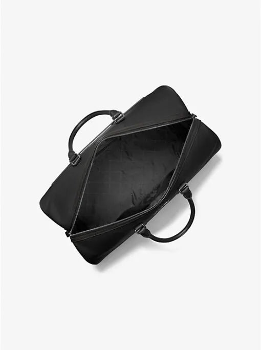 Cooper Pebbled Leather Black Boston Bag