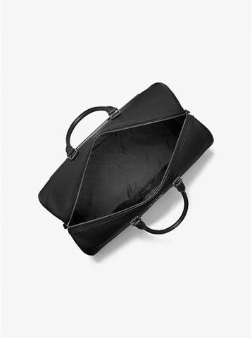 Cooper Pebbled Leather Black Boston Bag