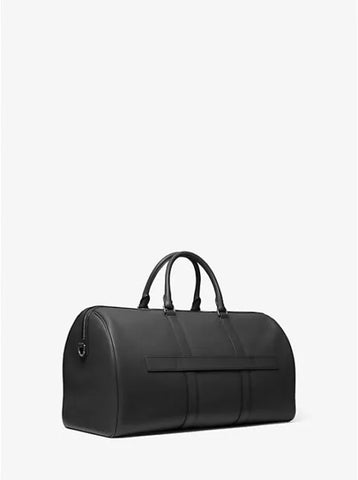 Cooper Pebbled Leather Black Boston Bag