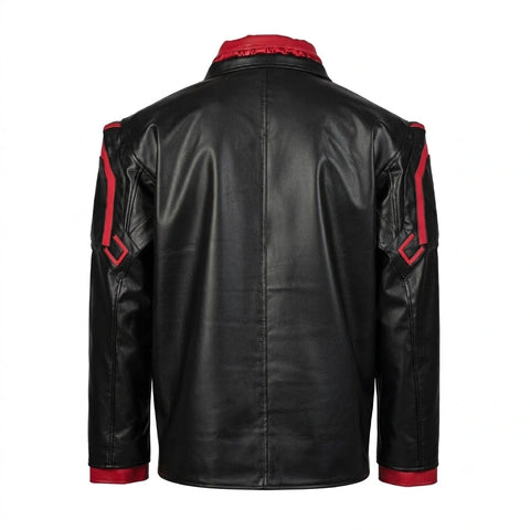 Cyberpunk 2077 Male Nomad V Black Leather Blazer
