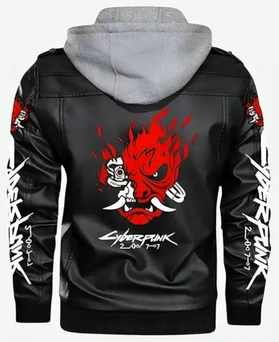 Cyberpunk Samurai Leather Jacket