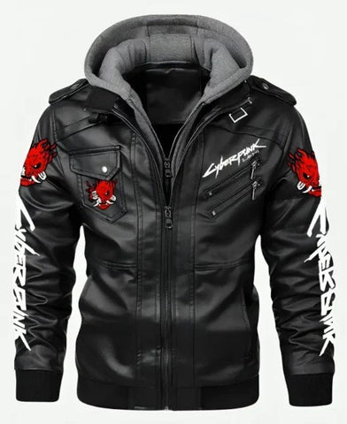 Cyberpunk Samurai Leather Jacket