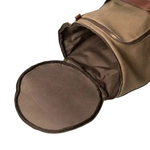 Dakota Reserve Waxed Canvas Duffle Brown Leather Bag