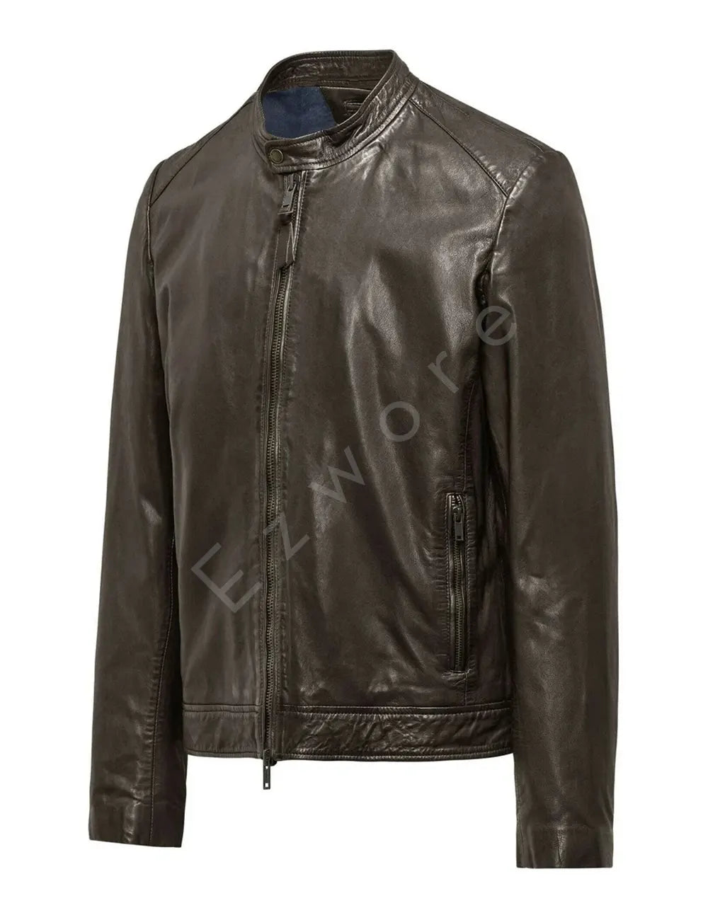Dark Brown Leather Jacket For Men