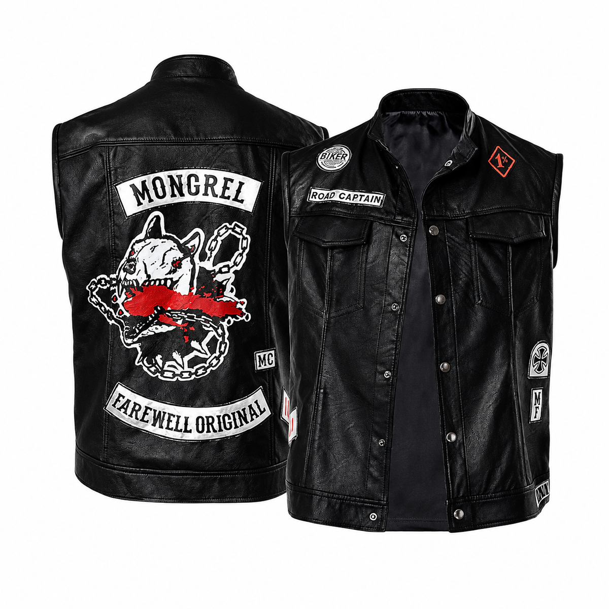 Deacon St. John Days Gone Biker Leather Vest