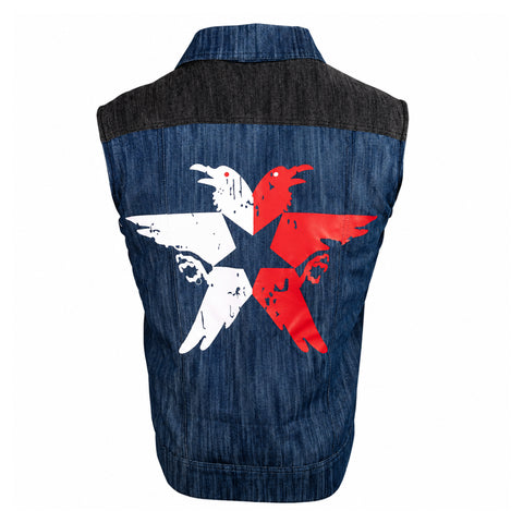 Delsin Rowe Denim Blue Vest