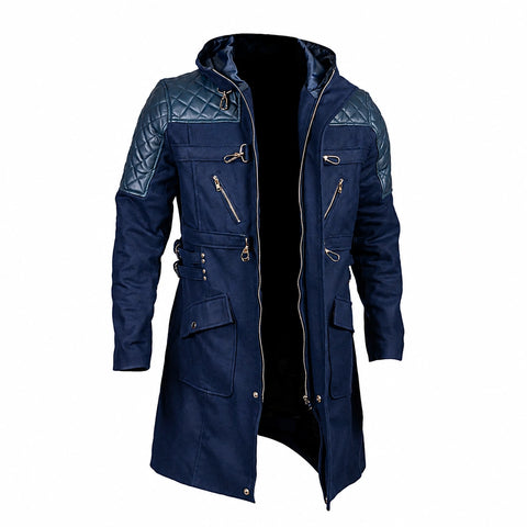 Devil May Cry 5 Nero Blue Coat with Hood