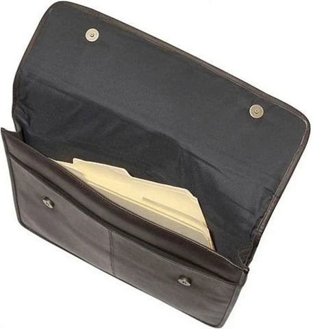 Edmond Brown Leather Underarm Envelope Briefcase