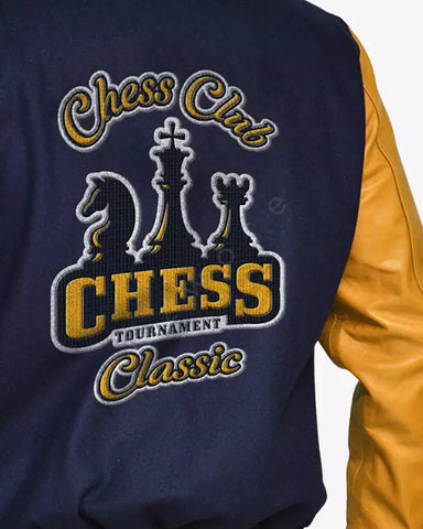 Ezwore Printed Letterman Varsity Jacket