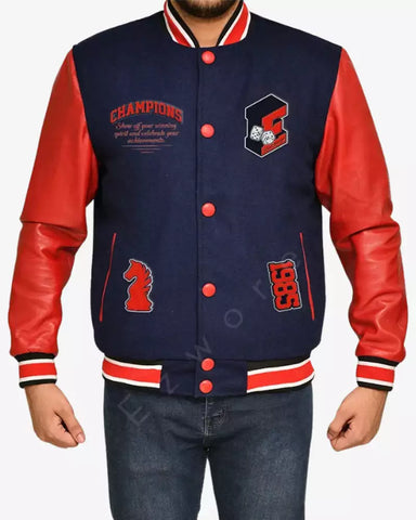 Ezwore Printed Varsity Letterman Jacket