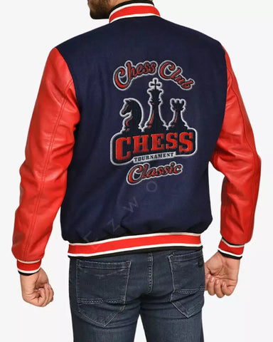 Ezwore Printed Varsity Letterman Jacket