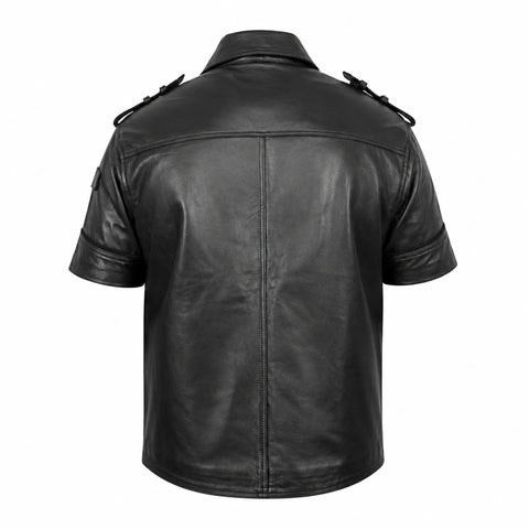 Gladiolus Amicitia Black Leather Jacket