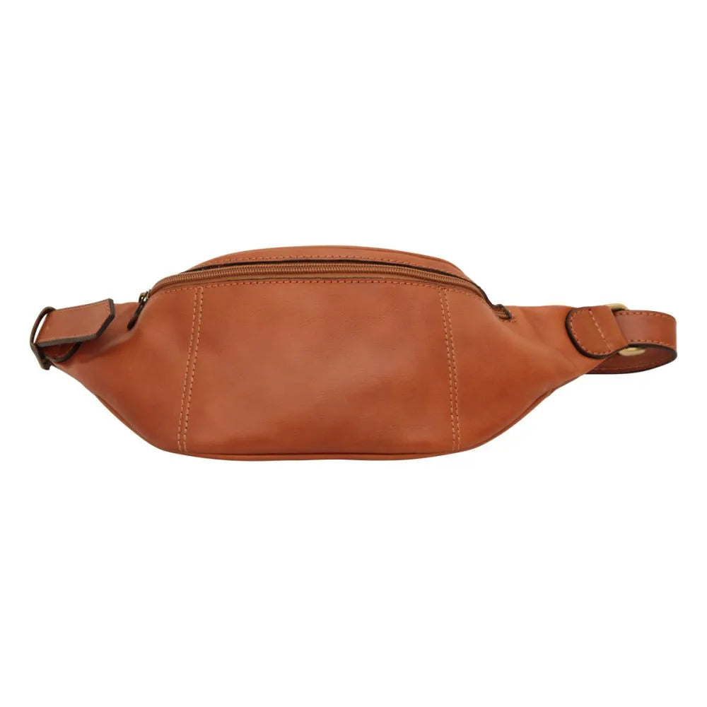 Full Grain Italian Calf Skin Leather Belt Pack