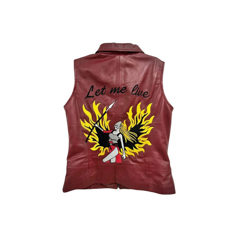 Game Claire Redfield Red Leather Vest
