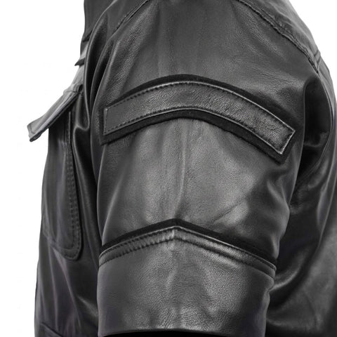 Gladiolus Amicitia Black Leather Jacket
