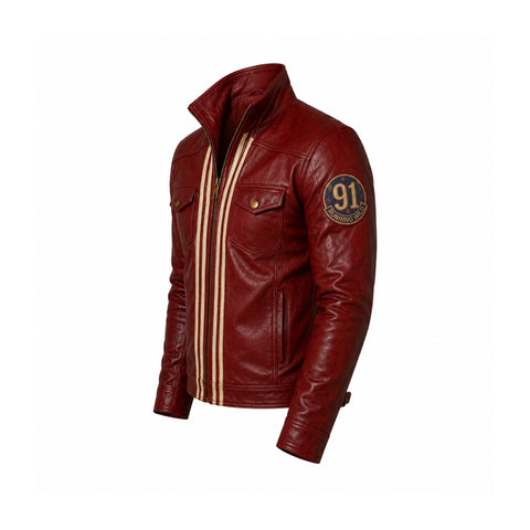 KOF XIV Terry Bogard Red Leather Jacket