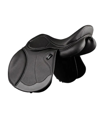 Genuine Leather Bastia Synthetic Black Jump Saddle