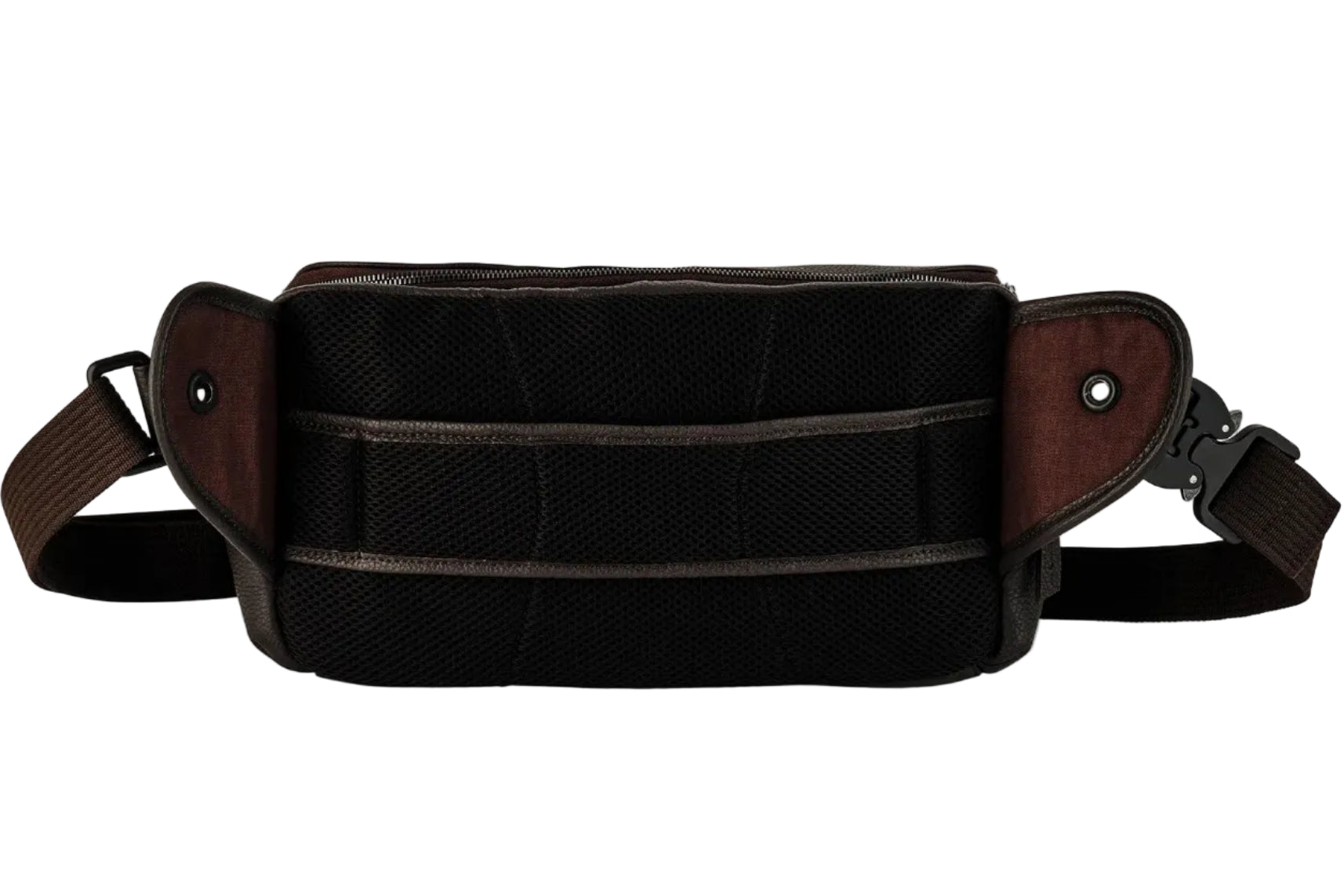 Genuine Leather Long Travel Sling Large Dark Brown Camera Bag