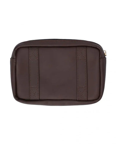 Genuine Leather Vintage Brown Belt Pouch For Unisex