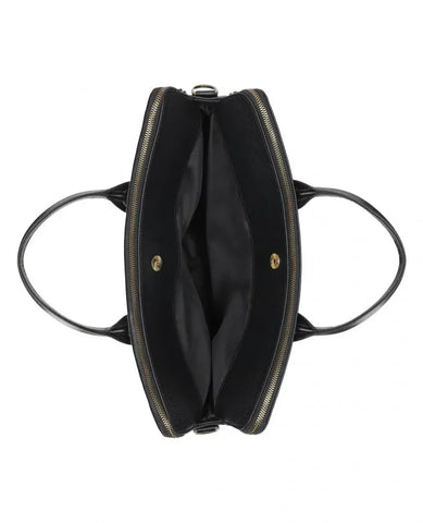 Genuine Leather Wall Street Black Executive Bag
