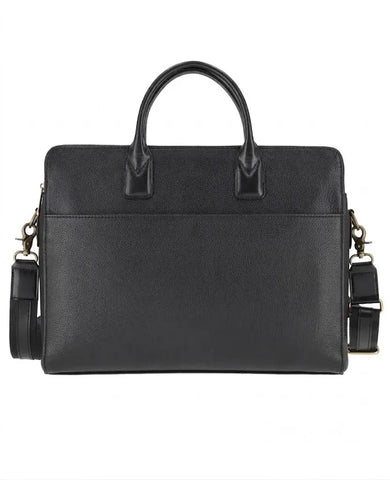 Genuine Leather Wall Street Black Executive Bag