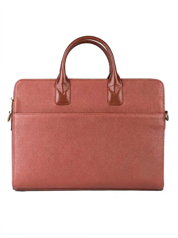Genuine Leather Wall Street Brown Executive Bag