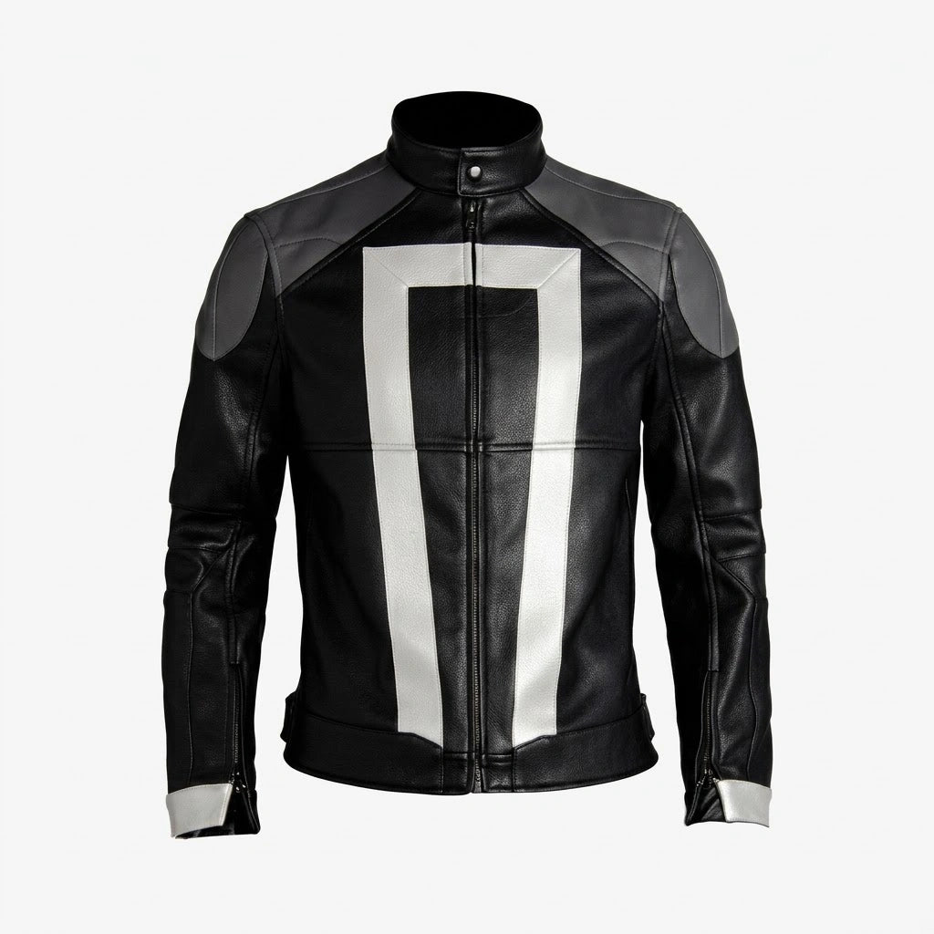 Agents Shield Robbie Reyes Biker Black Jacket