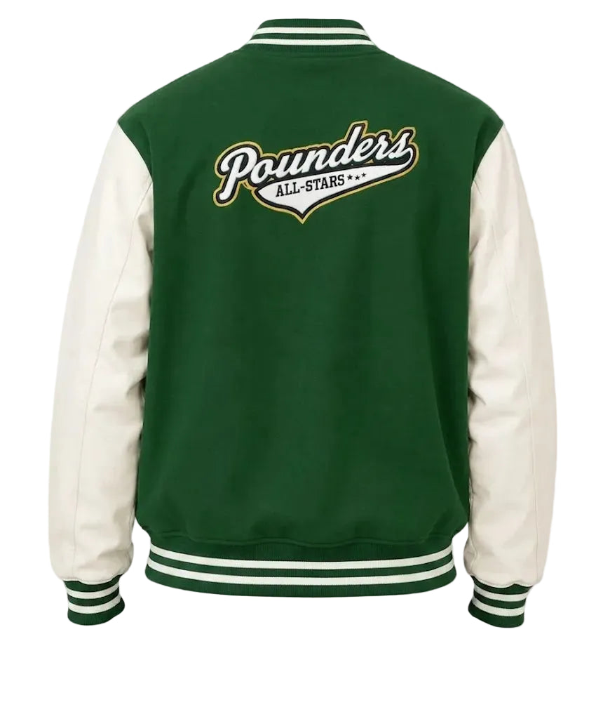 Grand Theft Auto V Franklin Clinton Leather Varsity Jacket
