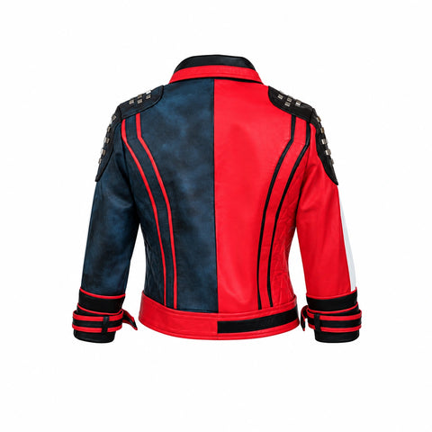 Harley Quinn League Leather Jacket