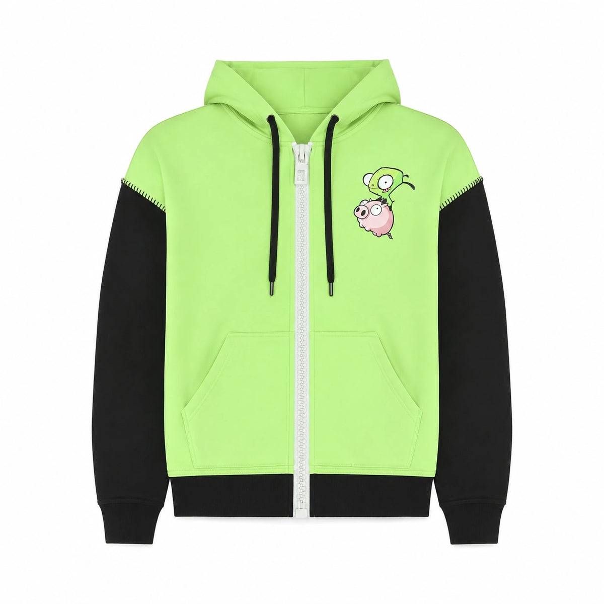Invader Zim Gir Green Hoodie Jacket