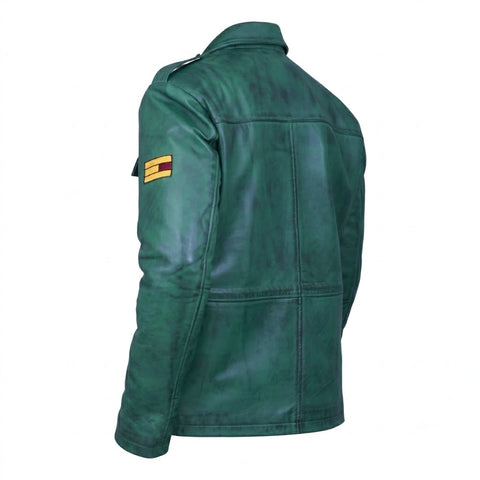 James Sunderland Green Leather Jacket