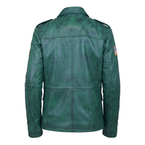 James Sunderland Green Leather Jacket