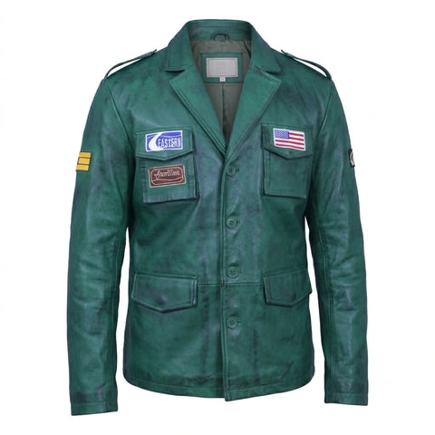 James Sunderland Green Leather Jacket