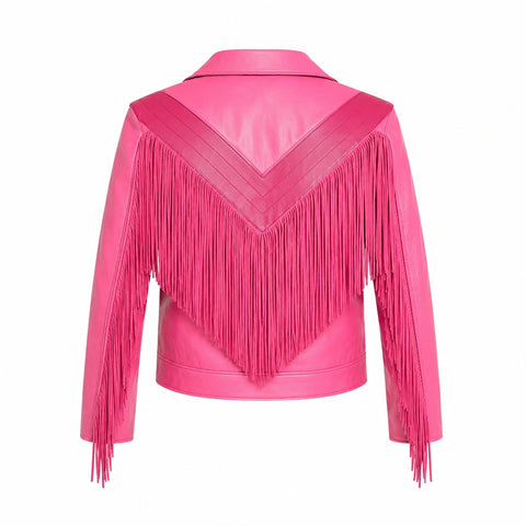 Jason Momoa A Minecraft Pink Leather Jacket