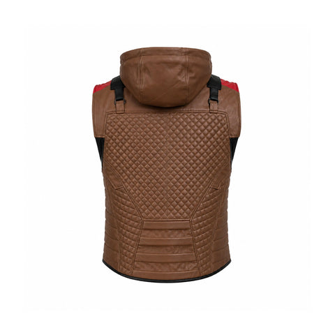 Gotham Knights Brown Hooded Vest
