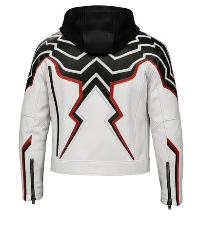 Jin Kazama Real Leather Hooded Jacket