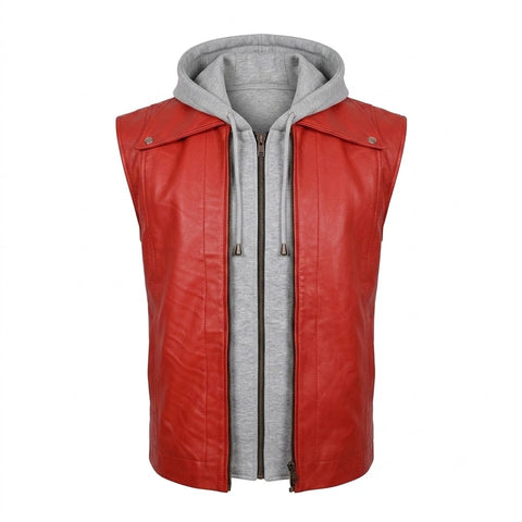 KOF Terry Bogard Hooded Leather Vest