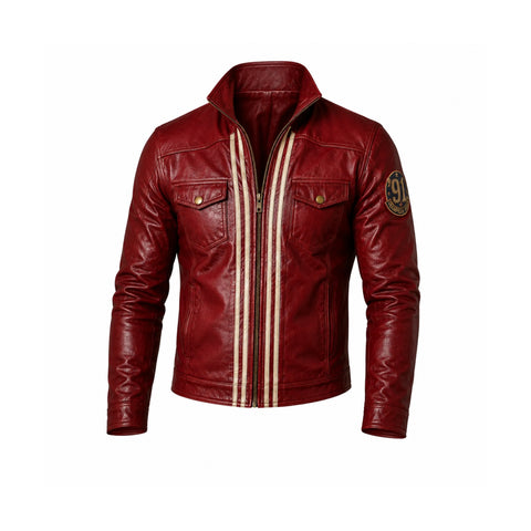 KOF XIV Terry Bogard Red Leather Jacket