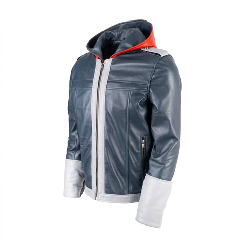 Kingdom Hearts 4 Sora Hooded Leather Jacket