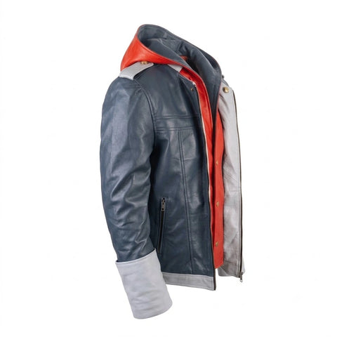 Kingdom Hearts 4 Sora Hooded Leather Jacket