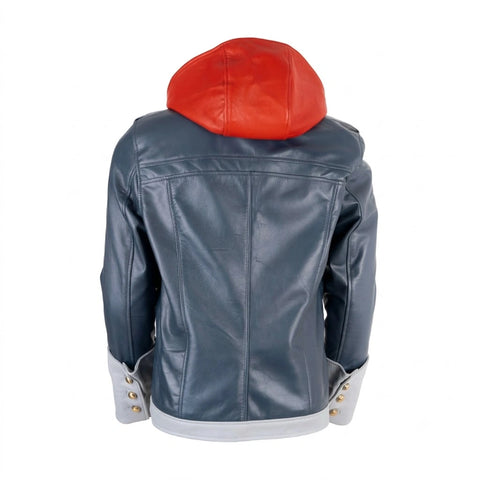 Kingdom Hearts 4 Sora Hooded Leather Jacket